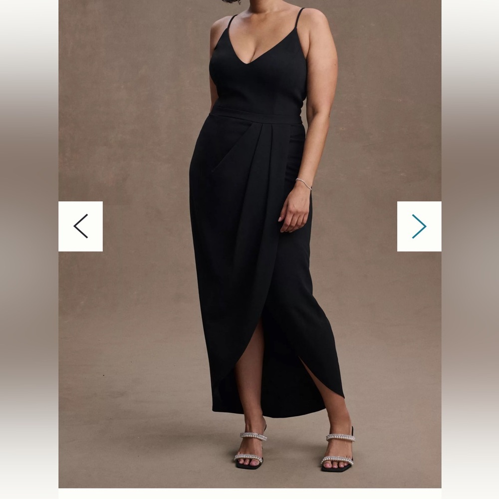 BHLDN Elegant Black Evening Dress